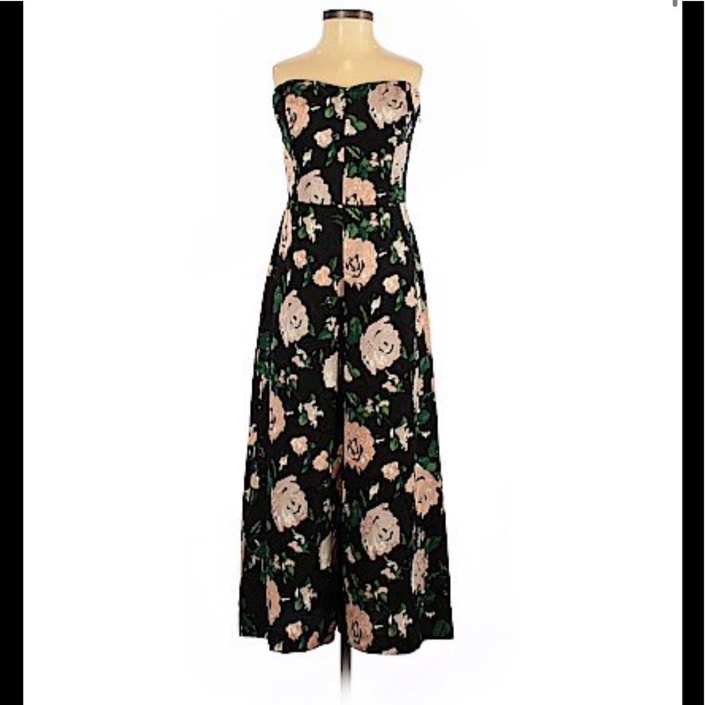 Club Monaco black-tie floral jumpsuit